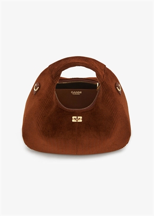 Hobo mini hobo cordutoy bag Tortoise Shell C1040079 Ganni 